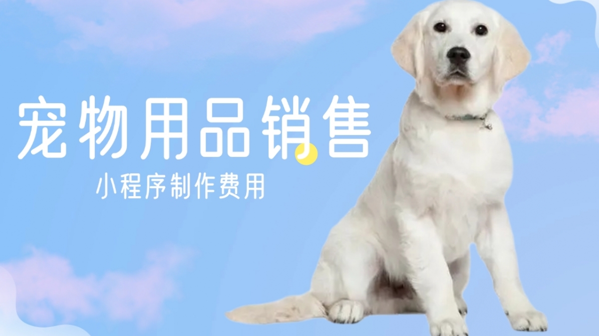 做个宠物用品销售小程序需要多少钱？