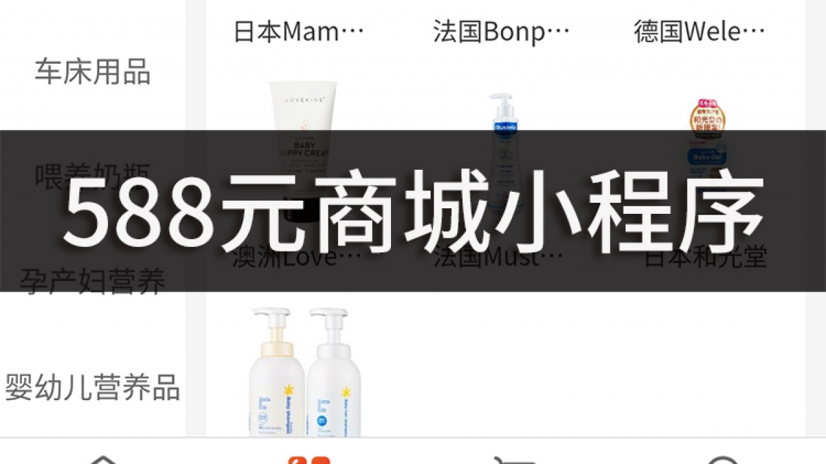 588元开发制作一个商城小程序有百种功能支持各种零售行业