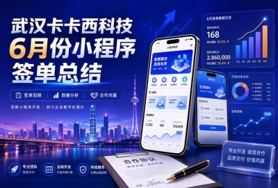 武汉卡卡西科技6月份小程序签单总结
