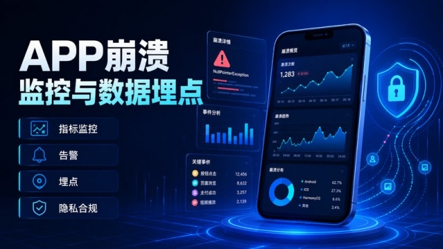APP上线后怎么做崩溃监控和数据埋点？指标、告警与隐私如何安排