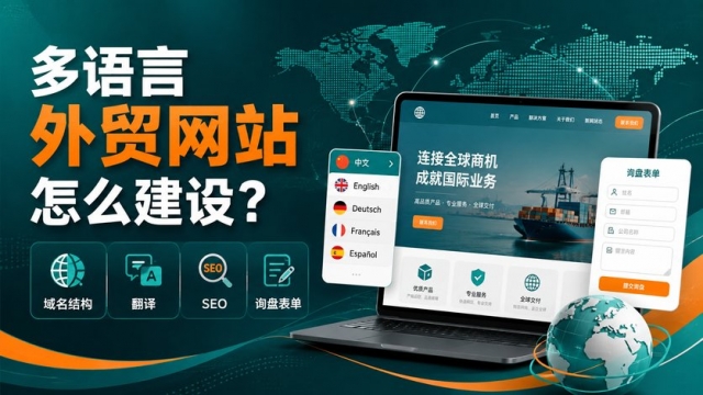 多语言外贸网站怎么建设？域名结构、翻译、SEO和询盘表单怎么规划