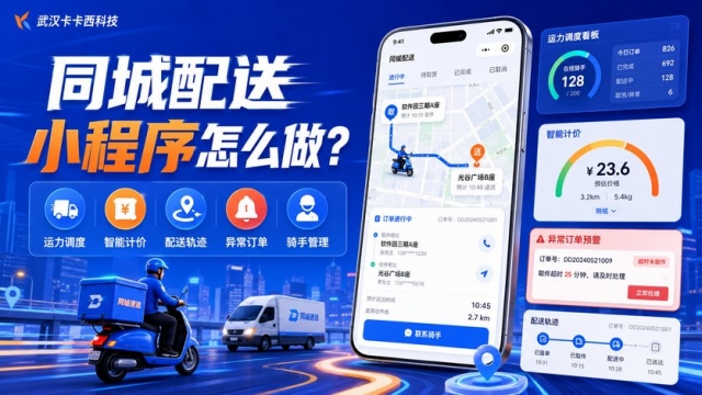 同城配送小程序怎么做？运力调度、计价、轨迹和异常订单如何设计
