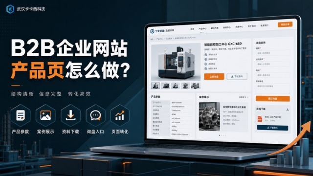 B2B企业网站产品页面怎么做？参数、案例、下载资料和询盘入口怎么规划