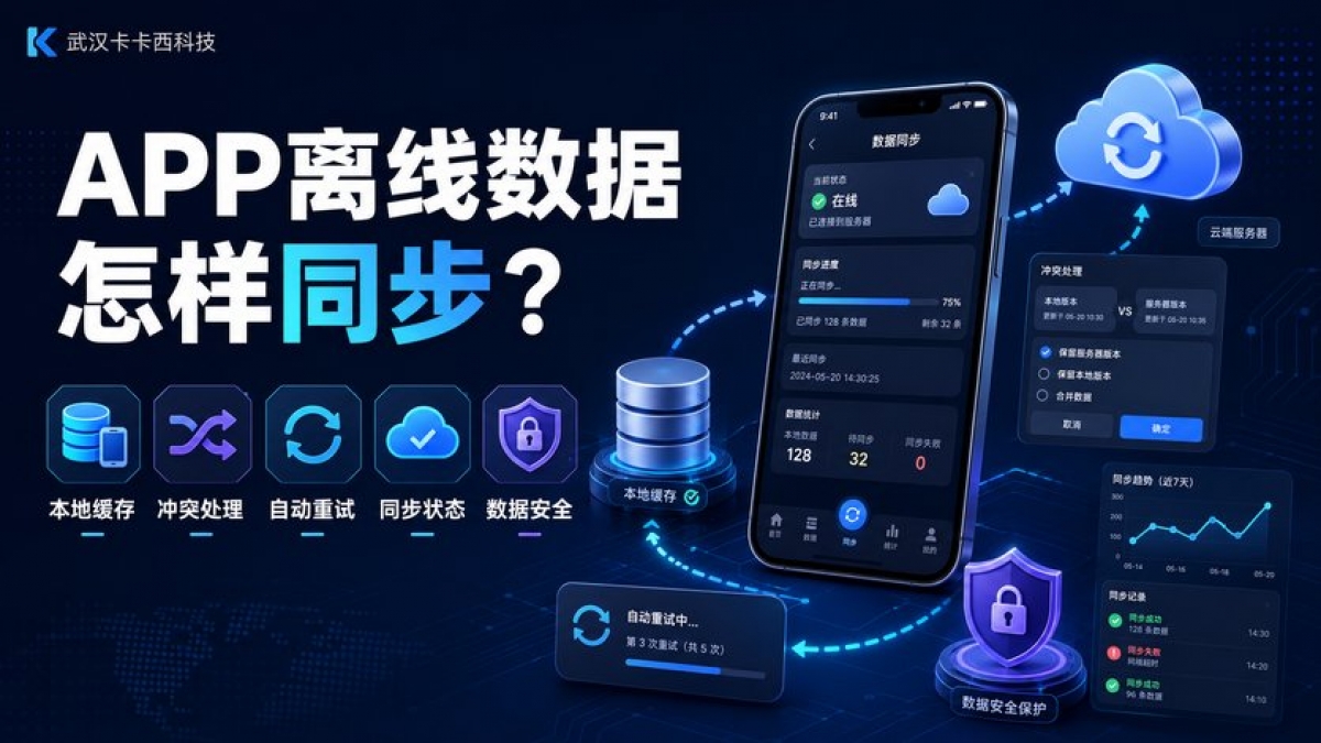 APP离线数据怎样同步？本地缓存、冲突处理、重试和数据安全怎么设计