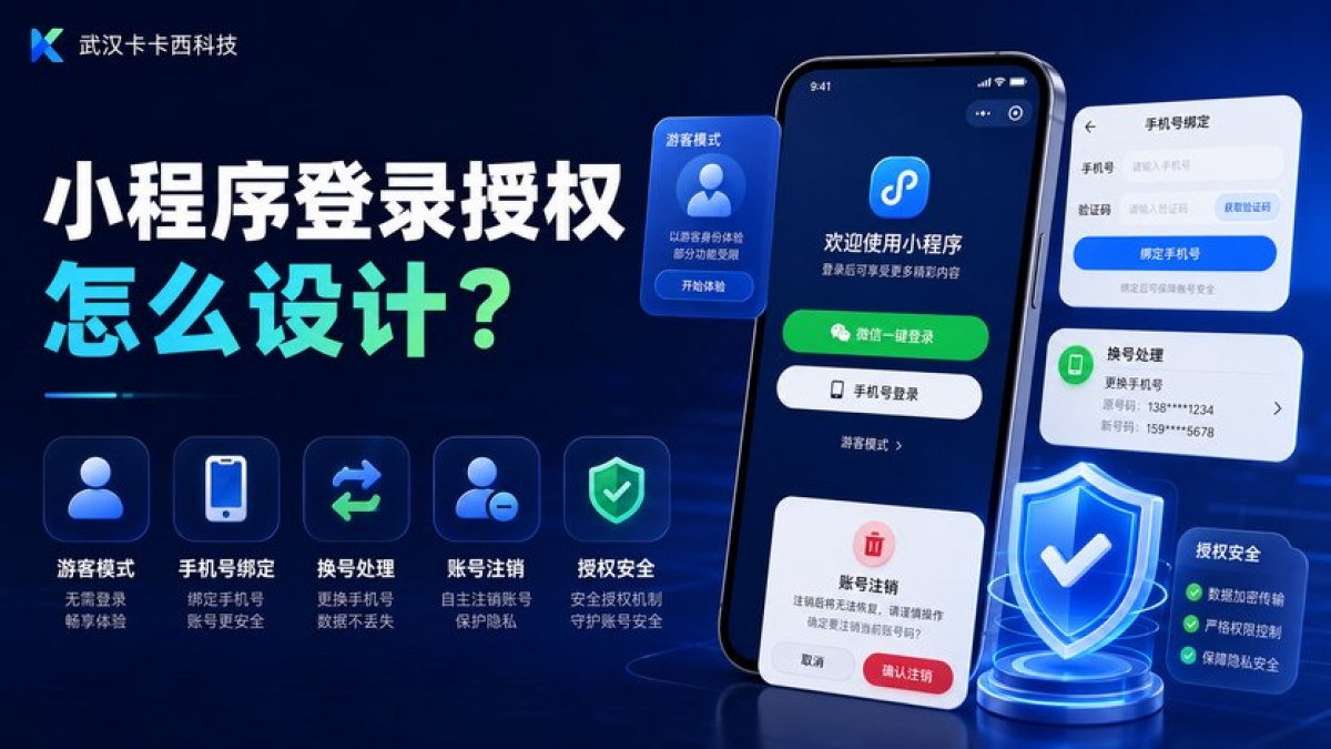 小程序登录授权怎么设计？游客模式、手机号绑定、换号和注销如何处理