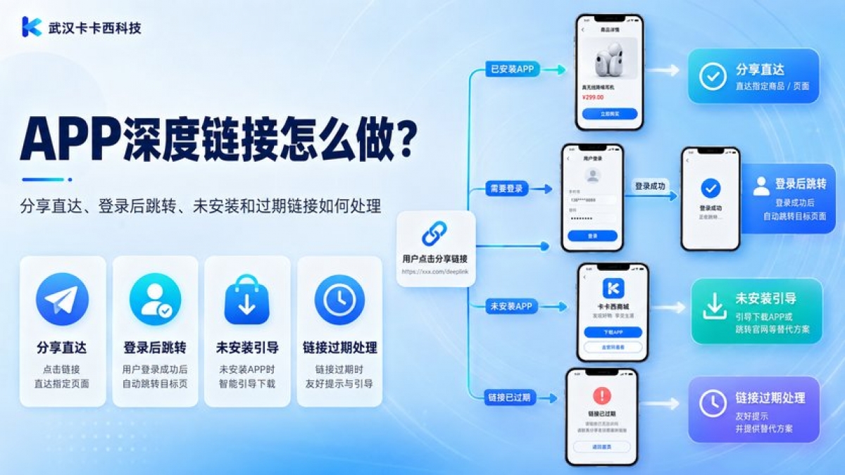 APP深度链接怎么做？分享直达、登录后跳转、未安装和过期链接如何处理