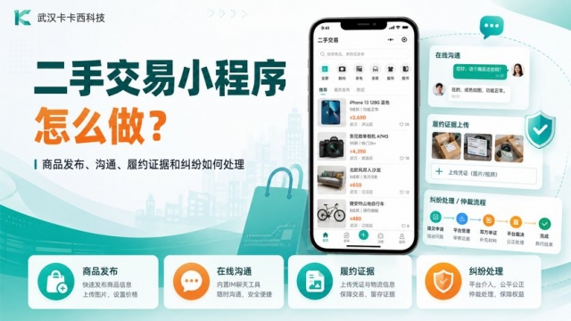 二手交易小程序怎么做？商品发布、沟通、履约证据和纠纷如何处理