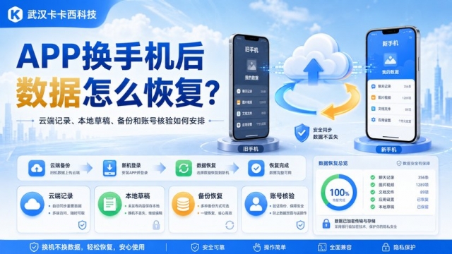 APP换手机后数据怎么恢复？云端记录、本地草稿、备份和账号核验如何安排