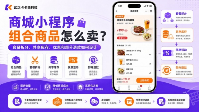 商城小程序组合商品怎么卖？套餐拆分、共享库存、优惠和部分退款如何设计