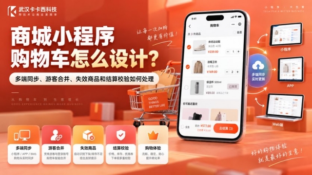商城小程序购物车怎么设计？多端同步、游客合并、失效商品和结算校验如何处理