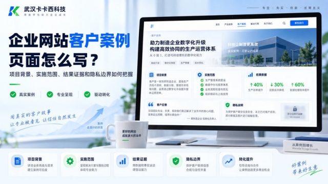 企业网站客户案例页面怎么写？项目背景、实施范围、结果证据和隐私边界如何把握