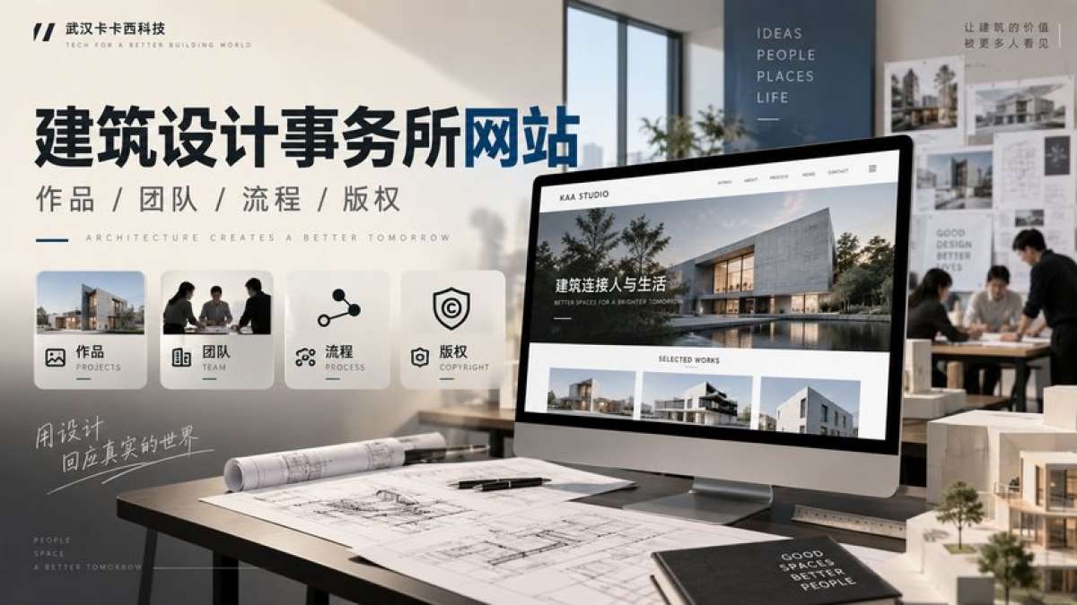建筑设计事务所网站怎么建设？项目作品、团队角色、服务流程和版权边界如何规划