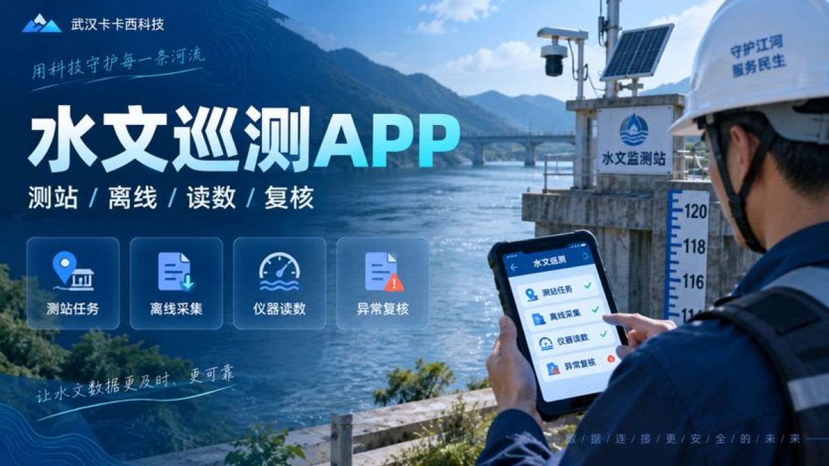 水文巡测APP怎么做？测站任务、离线采集、仪器读数和异常复核如何管理
