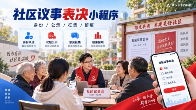 社区议事表决小程序怎么做？居民身份、议题公示、意见征集和结果留痕如何设计
