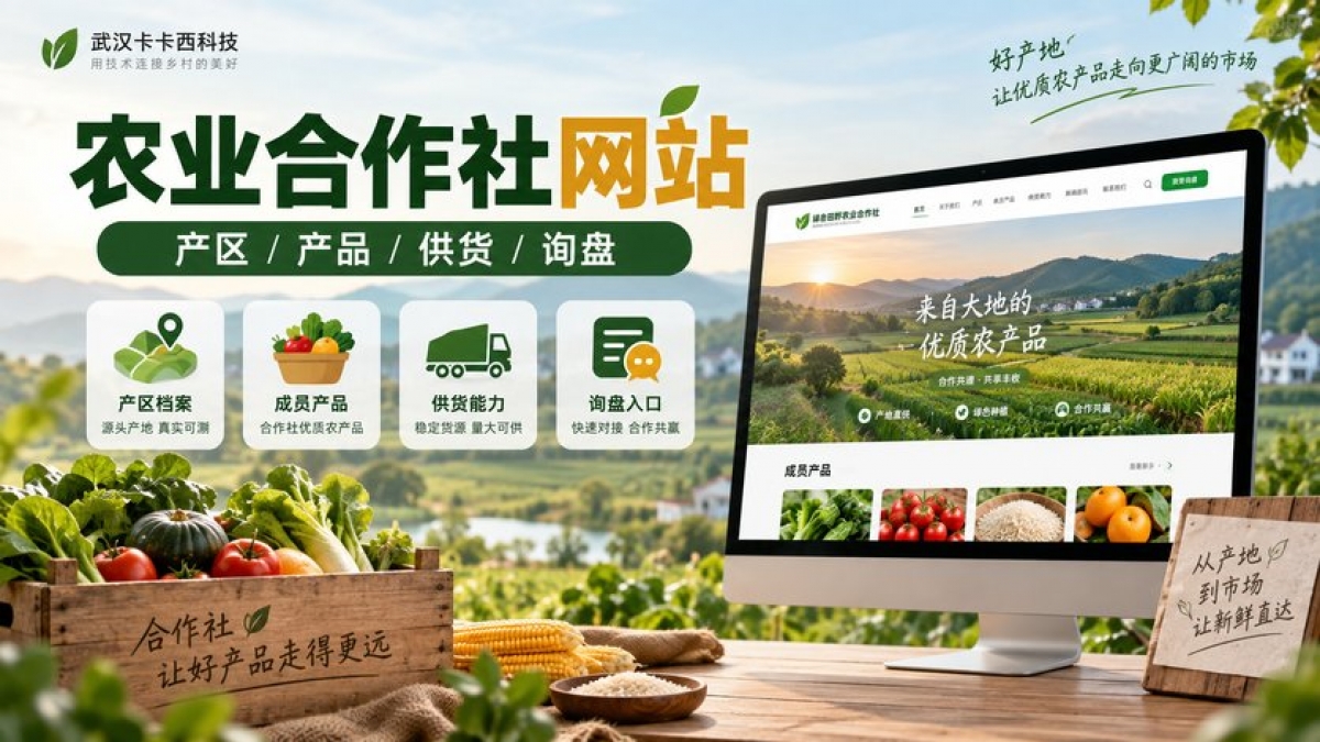 农业合作社网站怎么建设？产区档案、成员产品、供货能力和采购询盘如何组织
