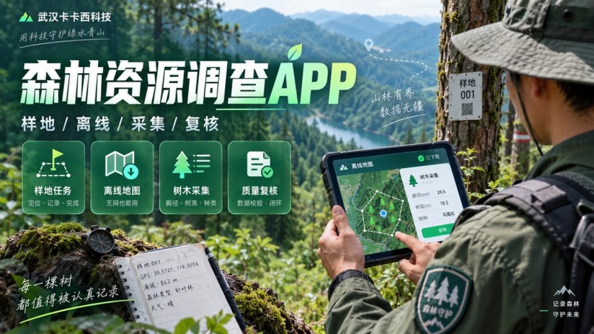 森林资源外业调查APP怎么做？样地任务、离线地图、树木采集和质量复核如何设计