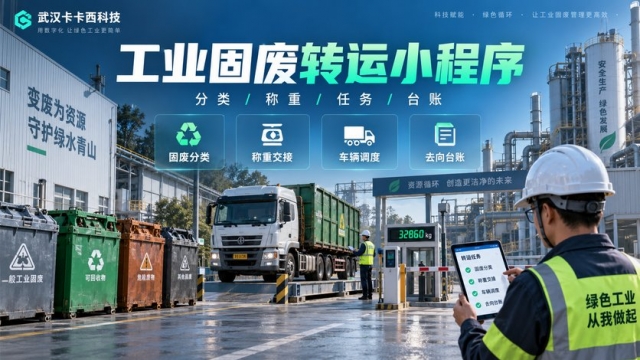 工业固废转运小程序怎么做？废物分类、称重交接、车辆任务和去向台账如何管理