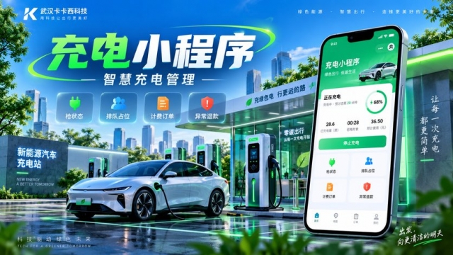 新能源汽车充电小程序怎么做？充电枪状态、排队占位、计费订单和异常退款如何设计