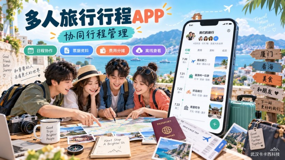 多人旅行行程APP怎么做？日程协作、票据资料、费用分摊和离线查看如何管理