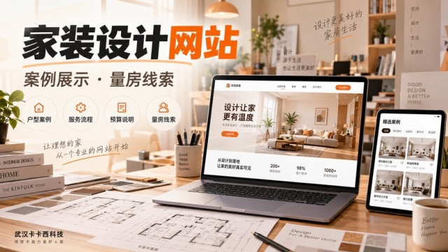 家装设计公司网站怎么建设？户型案例、服务流程、预算说明和量房线索如何规划