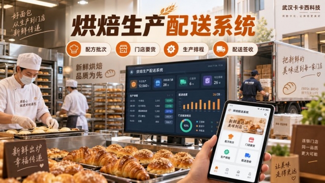 连锁烘焙生产配送系统怎么做？配方批次、门店要货、生产排程和配送签收如何设计