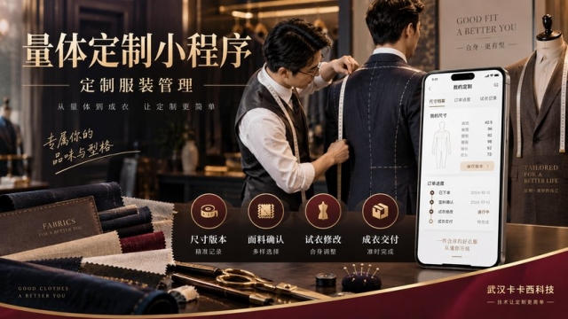 定制服装量体小程序怎么做？尺寸版本、面料确认、试衣修改和成衣交付如何设计