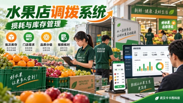 连锁水果店损耗调拨系统怎么做？批次库存、门店需求、品质分级和报损核对如何设计