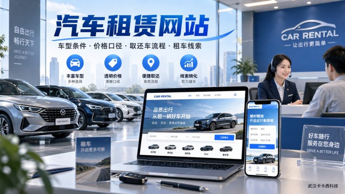 汽车租赁公司网站怎么建设？车型条件、价格口径、取还车流程和租车线索如何规划