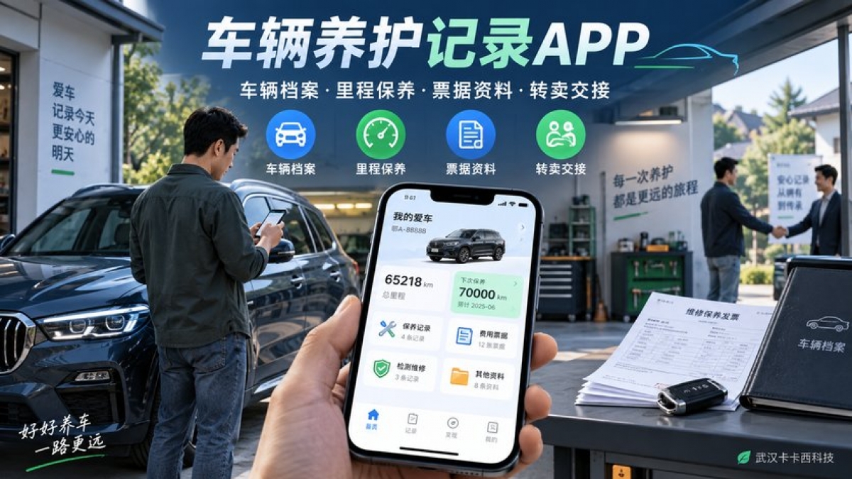 个人车辆养护记录APP怎么做？车辆档案、里程保养、票据资料和转卖交接如何管理