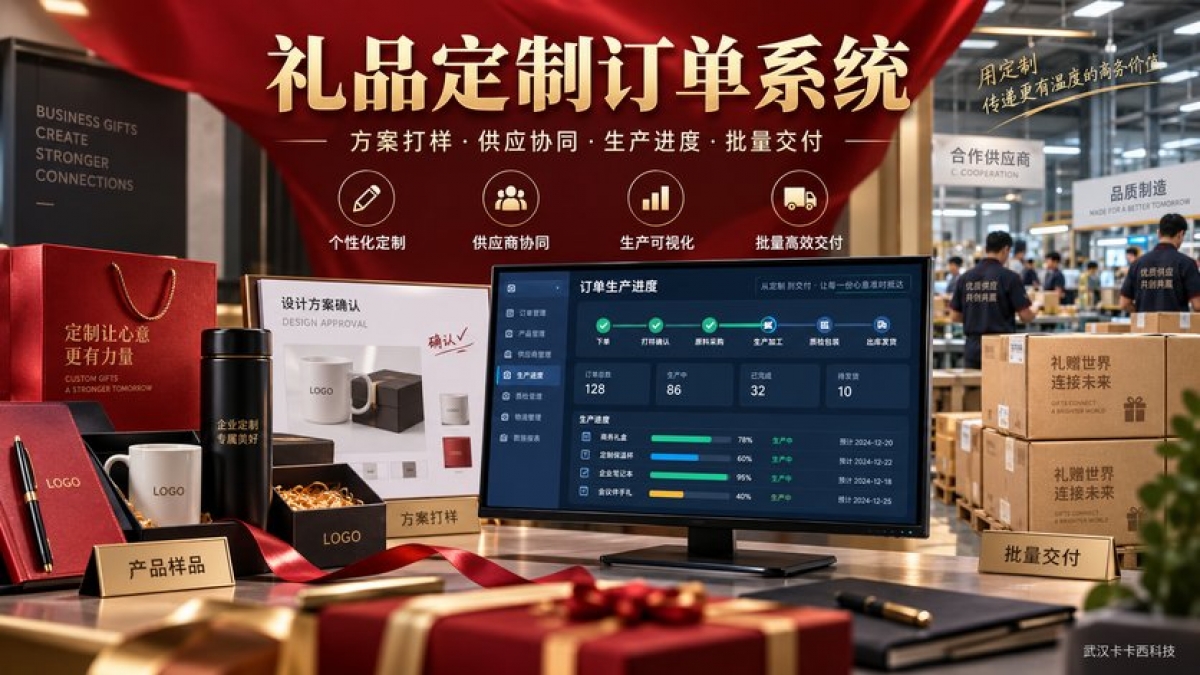 企业礼品定制订单系统怎么做？方案打样、供应协同、生产进度和批量交付如何设计
