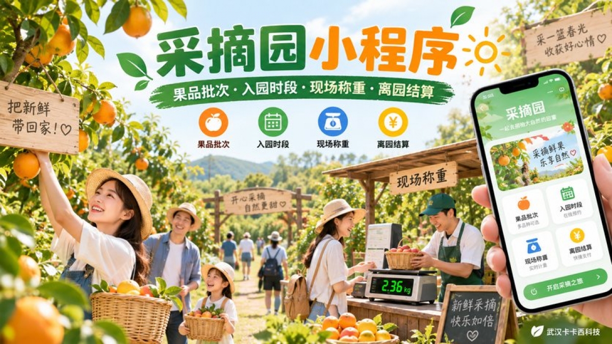 采摘园小程序怎么做？果品批次、入园时段、现场称重和离园结算如何设计