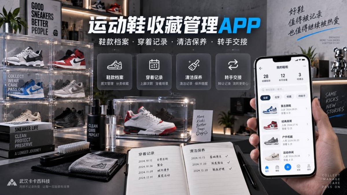 运动鞋收藏管理APP怎么做？鞋款档案、穿着记录、清洁保养和转手交接如何设计