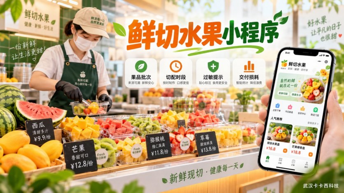 鲜切水果拼盘小程序怎么做？果品批次、切配时段、过敏提示和交付损耗如何管理