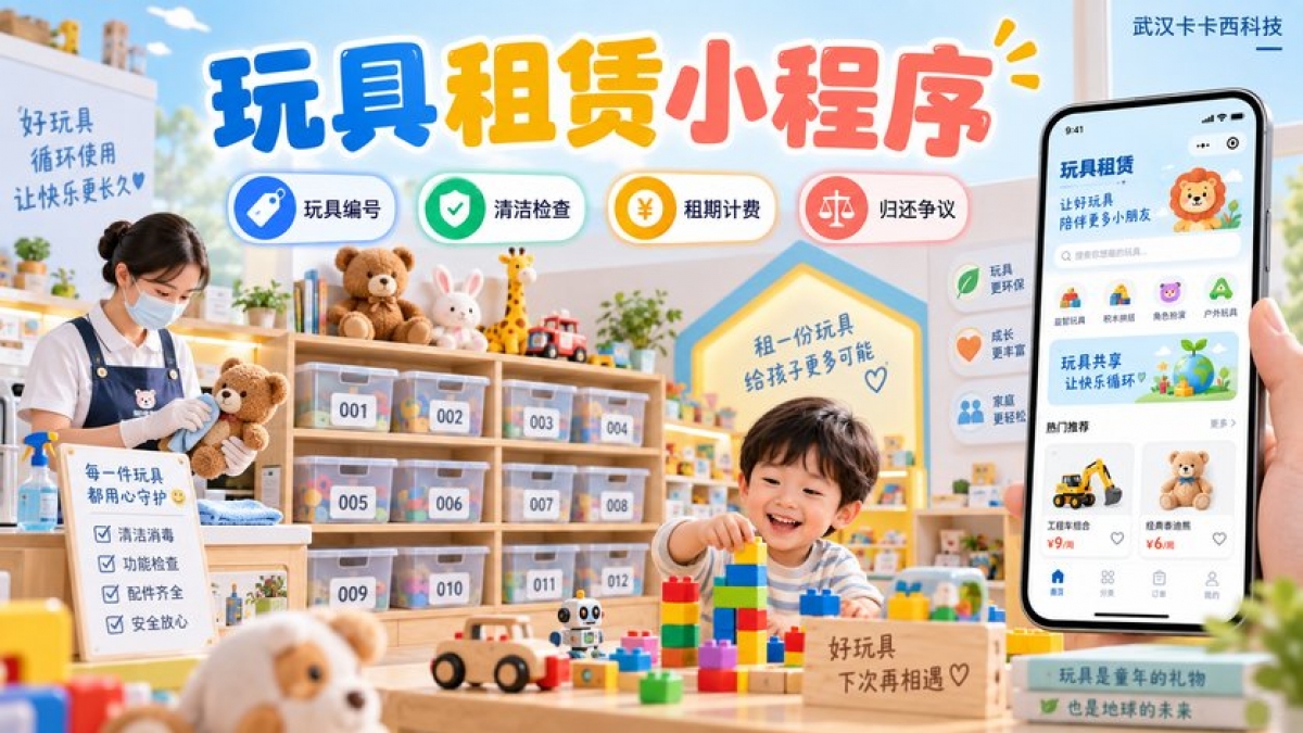 儿童玩具租赁小程序怎么做？玩具编号、清洁检查、租期计费和归还争议如何设计