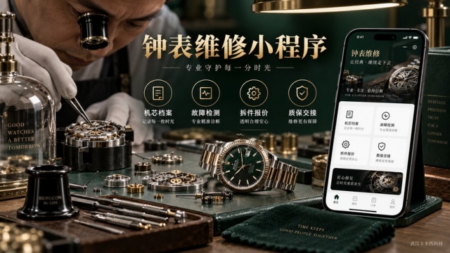 钟表维修小程序怎么做？机芯档案、故障检测、拆件报价和质保交接如何管理