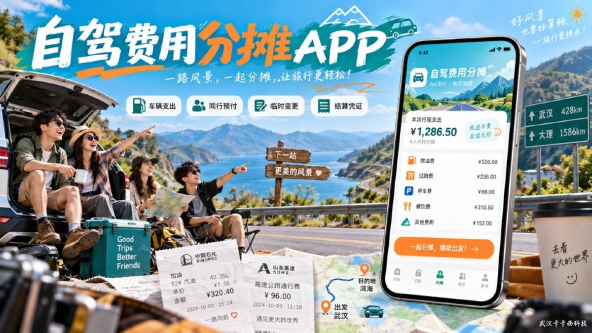 自驾旅行费用分摊APP怎么做？车辆支出、同行预付、临时变更和结算凭证如何设计