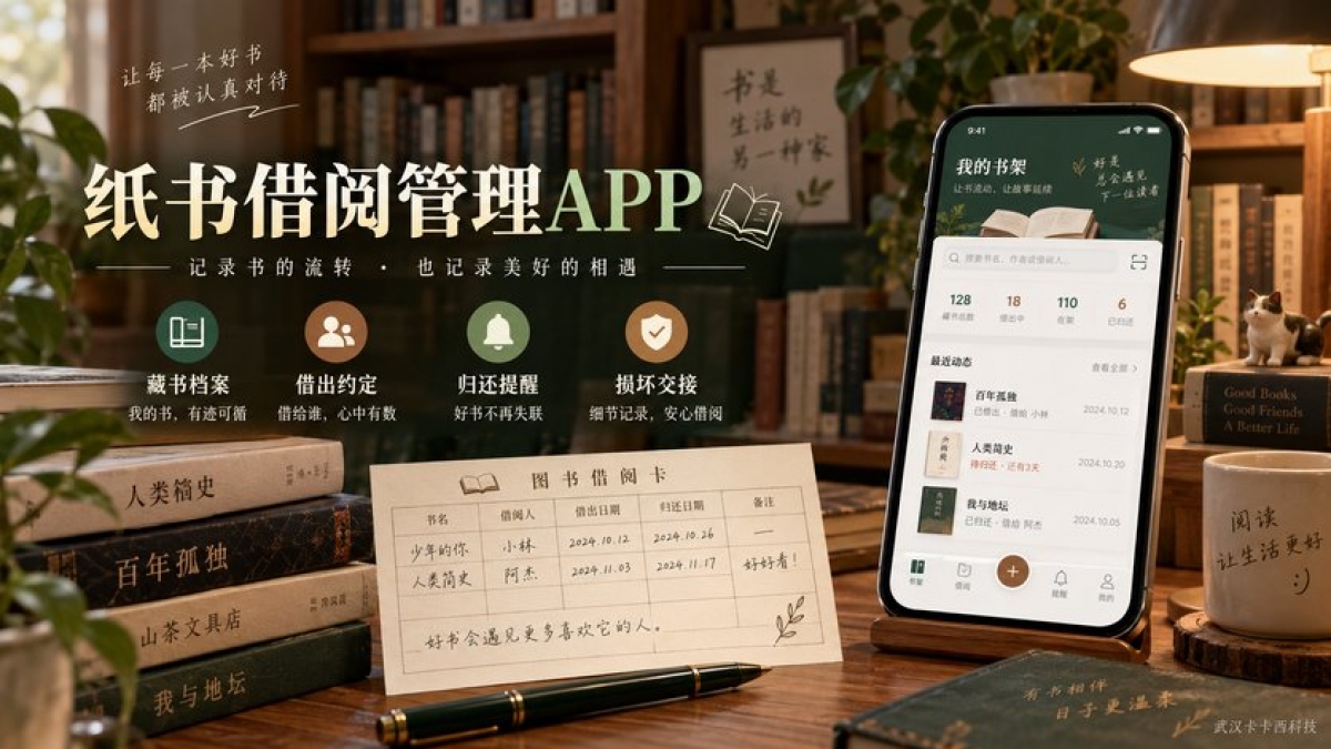 个人纸书借阅管理APP怎么做？藏书档案、借出约定、归还提醒和损坏交接如何设计