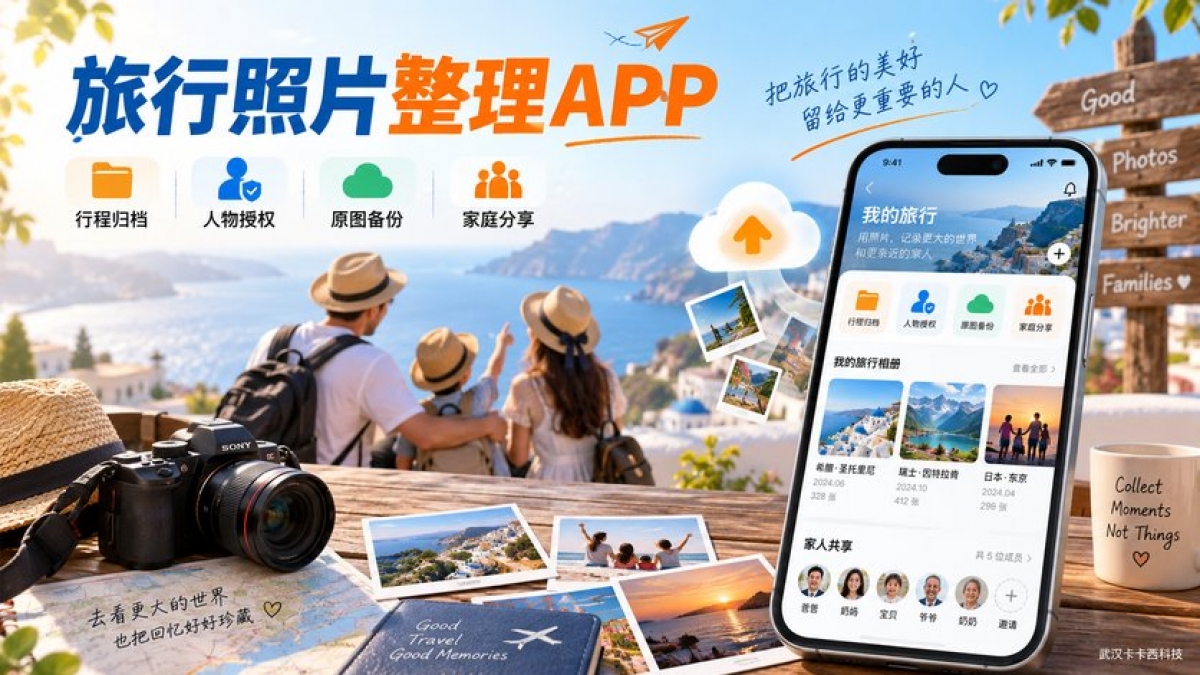 旅行照片整理APP怎么做？行程归档、人物授权、原图备份和家庭分享如何管理