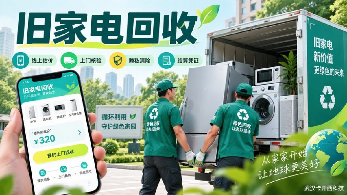 旧家电回收小程序怎么做？线上估价、上门核验、隐私清除和结算凭证如何设计