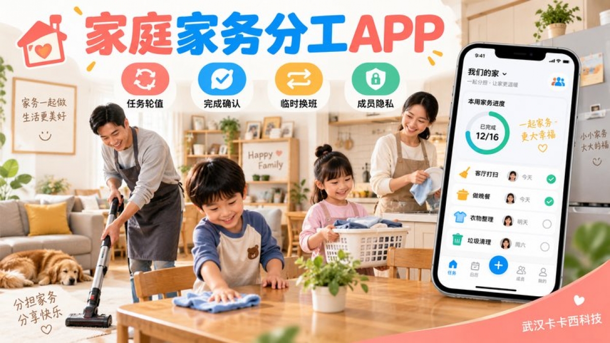 家庭家务分工APP怎么做？任务轮值、完成确认、临时换班和成员隐私如何设计