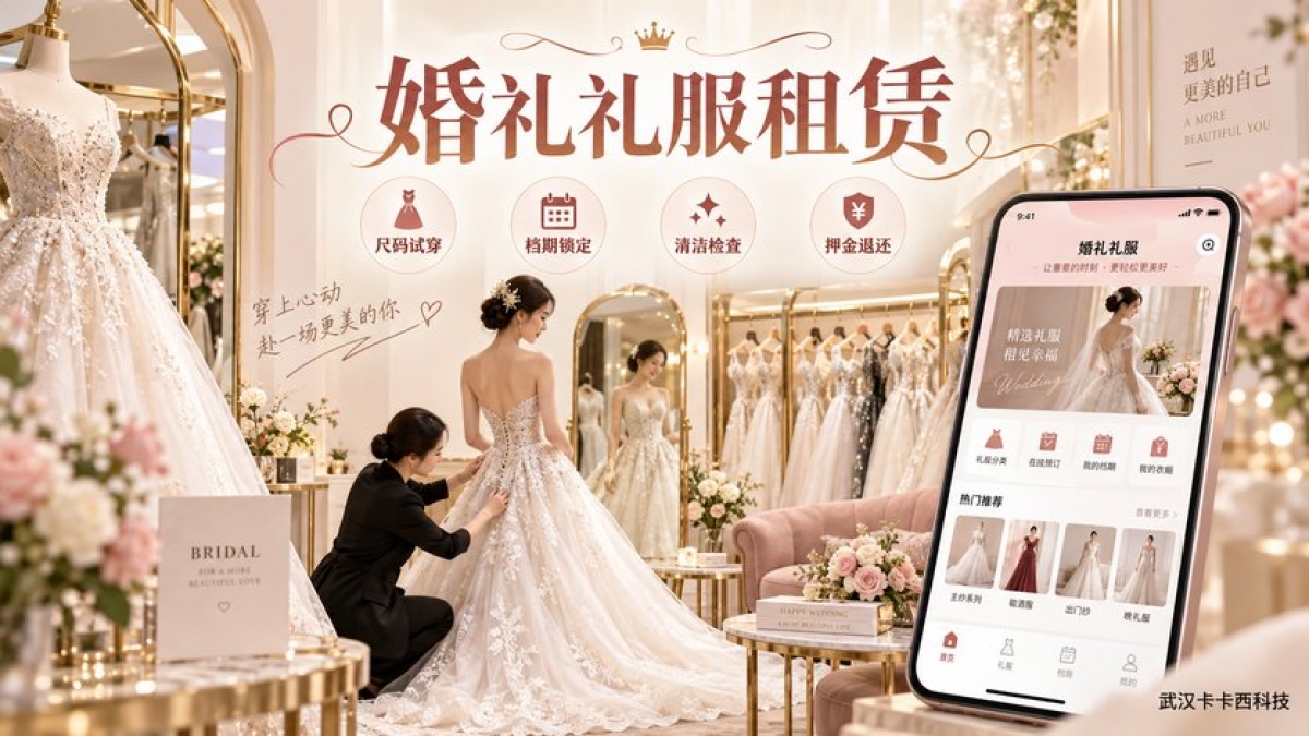 婚礼礼服租赁小程序怎么做？尺码试穿、档期锁定、清洁检查和押金退还如何安排