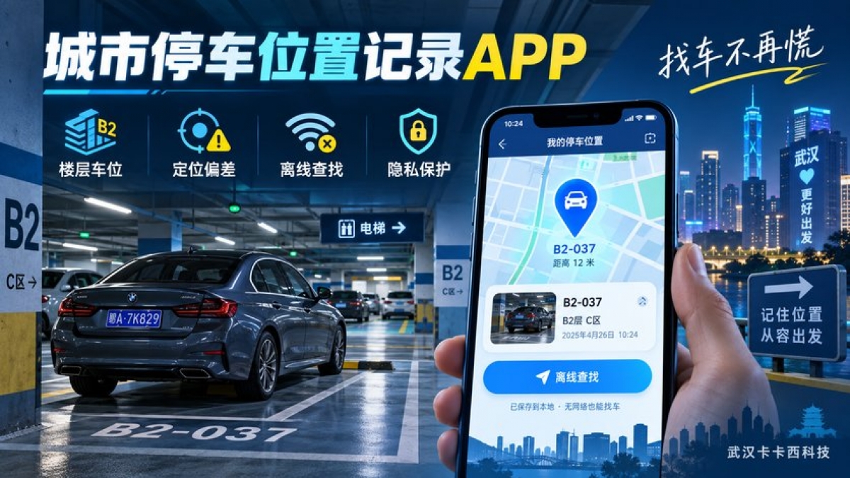 城市停车位置记录APP怎么做？楼层车位、定位偏差、离线查找和隐私如何处理
