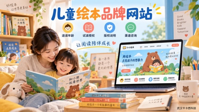 儿童绘本品牌网站怎么建设？适读年龄、试读授权、版权说明和渠道咨询如何规划