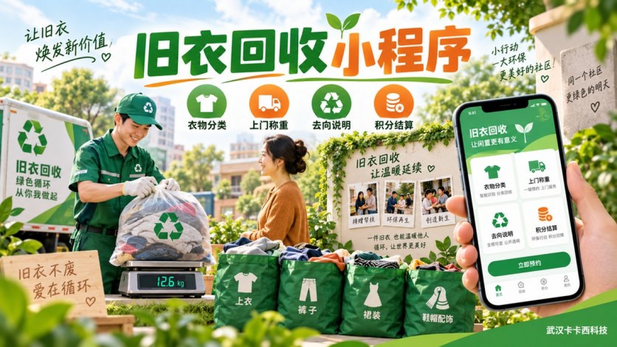 旧衣回收小程序怎么做？衣物分类、上门称重、去向说明和积分结算如何设计