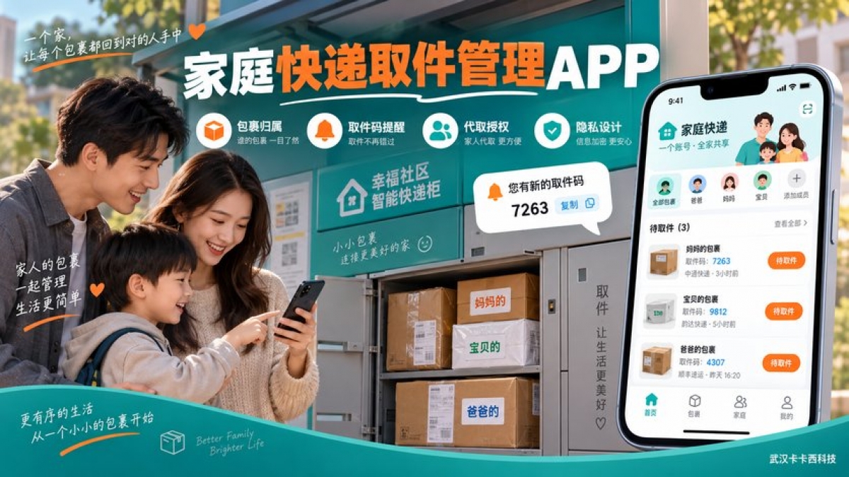 家庭快递取件管理APP怎么做？包裹归属、取件码提醒、代取授权和隐私如何设计