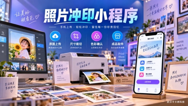 照片冲印小程序怎么做？原图上传、尺寸裁切、色彩确认和成品取件如何设计