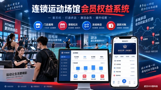 连锁运动场馆会员权益系统怎么做？门店通用、课程扣次、冻结转店和退款对账如何设计
