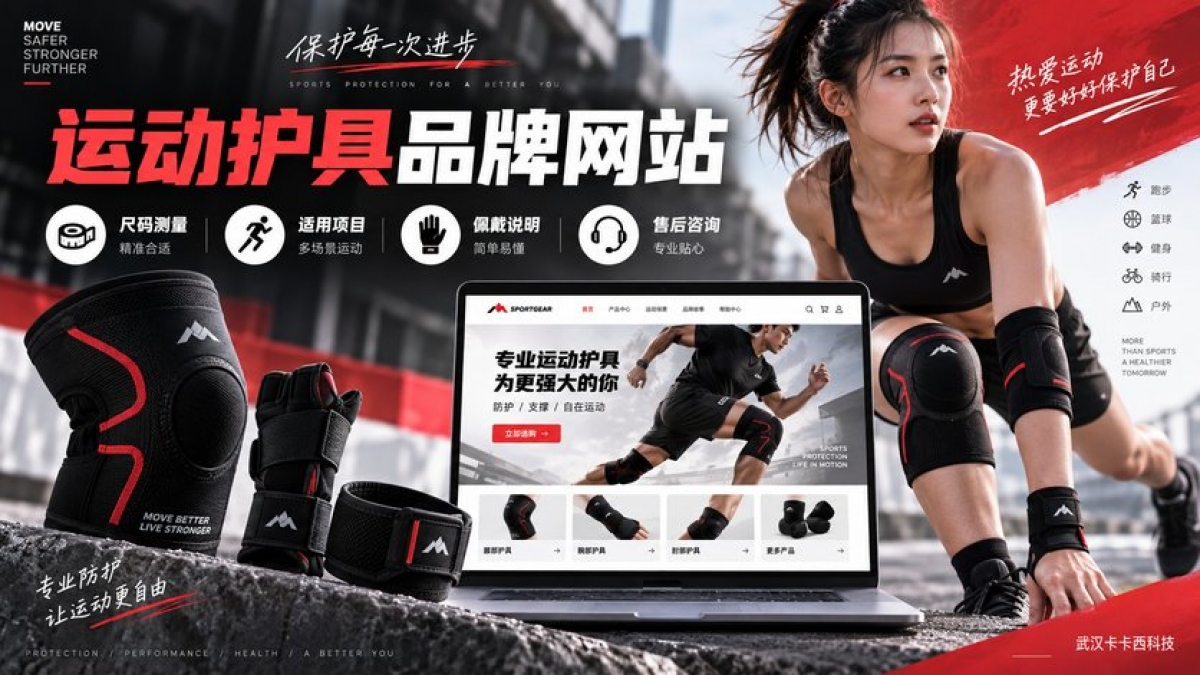 运动护具品牌网站怎么建设？尺码测量、适用项目、佩戴说明和售后咨询如何组织