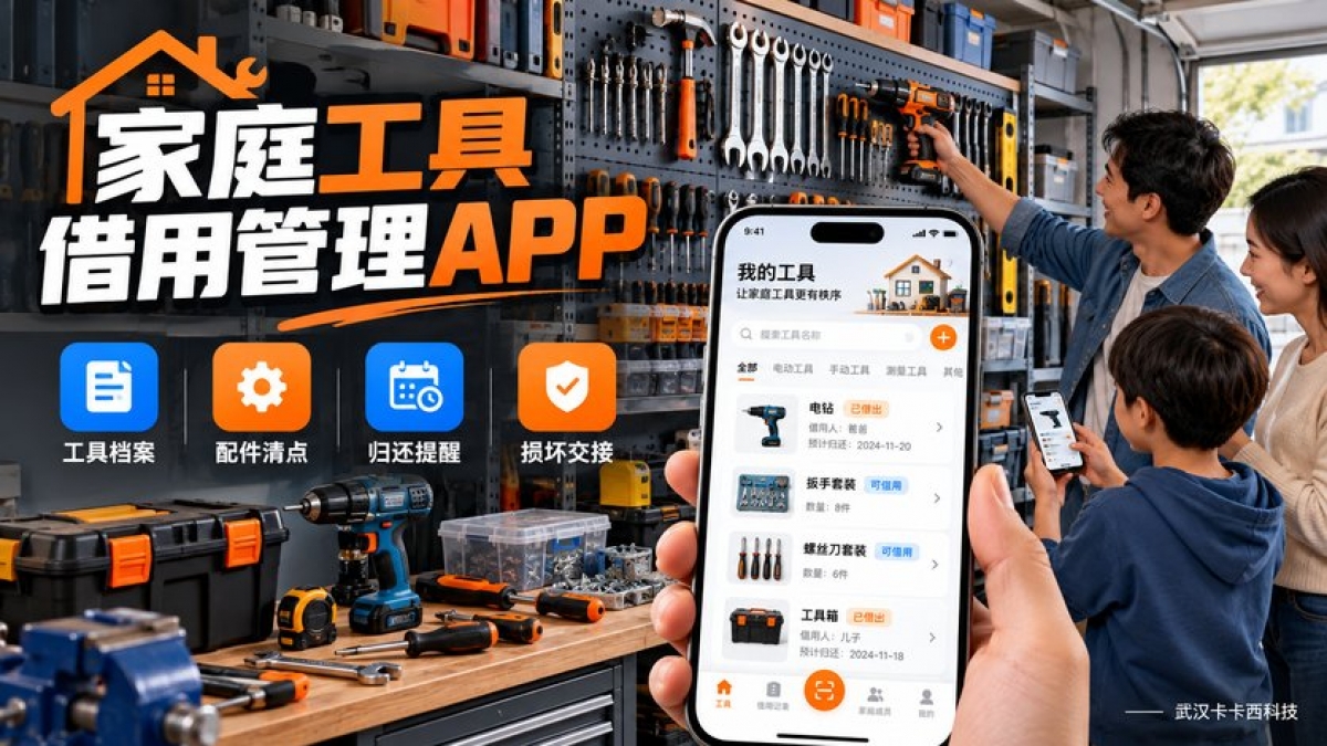 家庭工具借用管理APP怎么做？工具档案、配件清点、归还提醒和损坏交接如何设计