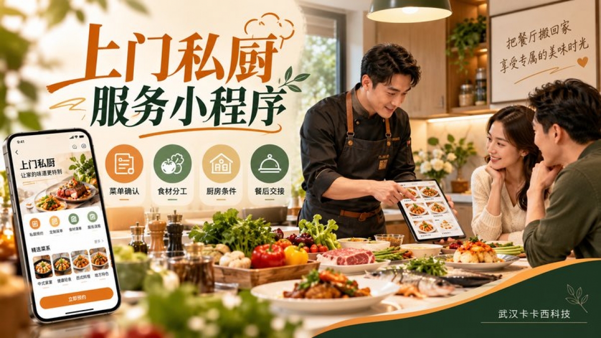 上门私厨服务小程序怎么做？菜单确认、食材分工、厨房条件和餐后交接如何管理